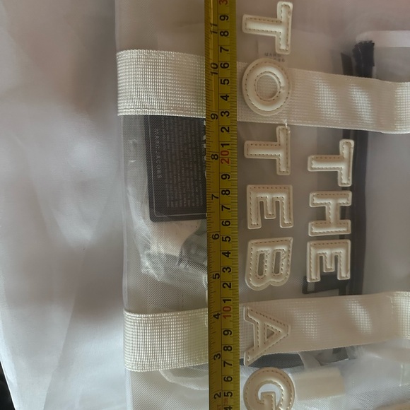 White Transparent Tote Bag - Picture 9 of 9